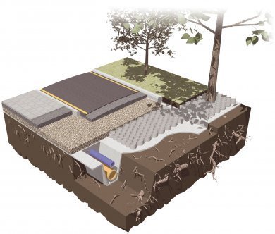 Geocell load support