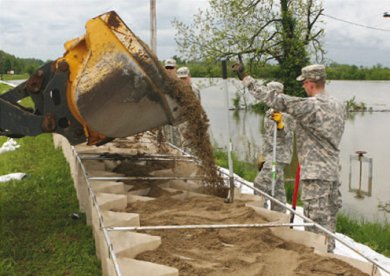 TYPAR Defencell flood prevention geocell