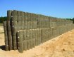 Gun firing range wall from TYPAR