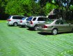 Grass Reinforcement mesh insatlled  for grass parking lots